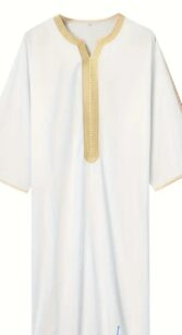 short sleeve men abaya